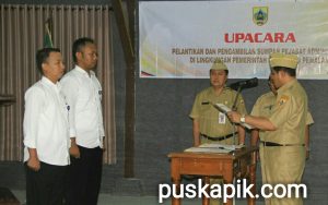 Fauzan Jabat Camat Comal