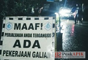 Berikan Pelayaman Prima, PDAM Tirta Mulia Pemalang Langsung Tangani Kebocoran Pipa Transmisi.