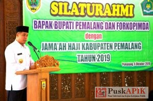 Bupati Pemalang Terima Silaturahmi Jemaah Haji Kabupaten Pemalang 2019