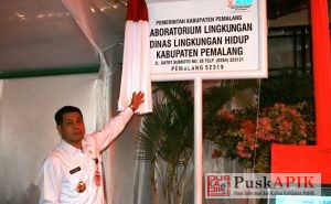 Bupati Pemalang Hadiri Lounching Sekaligus Teken Prasasti