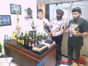 Gelar Razia, Polisi Sita Puluhan Botol Miras diÂ Bantarbolang