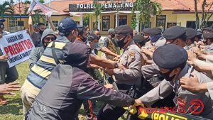 Jelang Pilkada, Polres Pemalang Gelar Simulasi Penanganan Unjuk Rasa