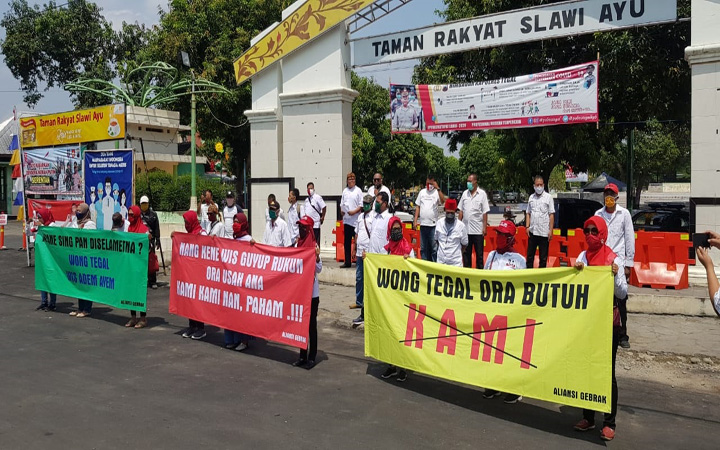 Elemen Masyarakat Kabupaten Tegal Tolak KAMI