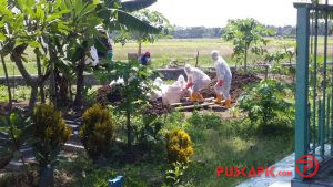 Koramil 04/Comal, Pemalang, Kawal Pemakaman Warga Suspek Covid-19