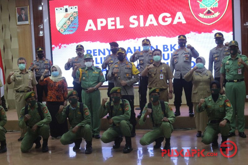 1.408 Personel Linmas Siap Amankan Pilkada Kota Pekalongan