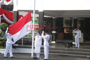 Upacara HUT ke-76 RI, Bupati Pemalang Ajak Masyarakat Lawan Covid-19