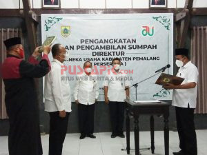 Bupati Pemalang Lantik Direktur Perseroda Aneka Usaha
