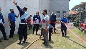 Cegah Kebakaran, Lapas IIB Slawi dan Damkar Kabupaten Tegal Latihan Bersama