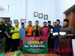 Juara 2 Bupati Pemalang Cup, Bojes FC Sumbangkan Uang Hadiah ke 14 Mushola