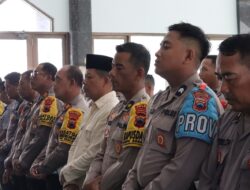 Ratusan Anggota Polres Pemalang Sholat Gaib Doakan 3 Kru Jurnalis Korban Kecelakaan di Tol
