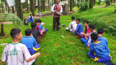 Tingkatkan Kecakapan, Pramuka Kwarran Batang Berlatih di Sikembang
