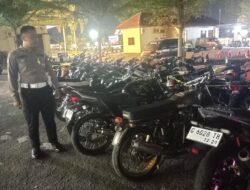 Giatkan Cipta Kondisi KRYD, 21 Unit Kendaraan dengan Knalpot Brong Diamankan Polres Pekalongan