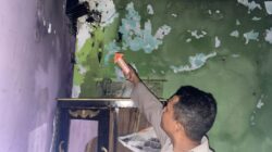 Akibat Korsleting AC, Sebuah Rumah di Kesesi Pekalongan Terbakar