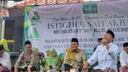 Musyaffa Gaungkan Pendirian RS dan Pesantren Lansia Muslimat NU Brebes, Ribuan Kader Antusias