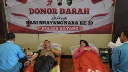 Polres Batang Gelar Donor Darah, Sambut HUT Bhayangkara ke-79