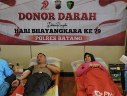 Polres Batang Gelar Donor Darah, Sambut HUT Bhayangkara ke-79