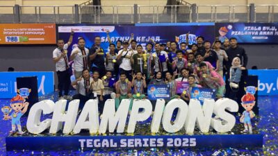 Tim Futsal SMK Islam Nusantara Comal Juara Piala BY.U