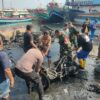 Kebakaran Hanguskan 16 Motor di Dermaga Pelra Pelabuhan Tegal