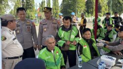 Polres Pekalongan Gelar bakti Kesehatan Gratis kepada Pengemudi Ojek