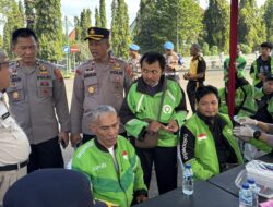 Polres Pekalongan Gelar bakti Kesehatan Gratis kepada Pengemudi Ojek