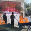 Ribuan Barang Bukti Tindak Pidana di Pemalang Dimusnahkan