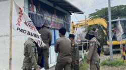 Satpol PP Bongkar 8 Bangunan Liar di Jalan Lingkar Bumiayu, Termasuk Posko Ormas dan Warung Aceh