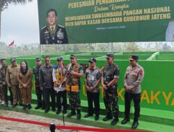 Jenderal Maruli Resmikan Sarana Pengairan Pertanian di Brebes, Gubernur Jateng: Wujud Negara Hadir