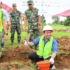 Dukung Program Nasional, Wabup Sukirman Lakukan Peletakan Batu Pertama Koperasi Merah Putih di Kesesi