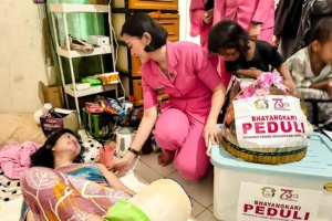 Beragam Kegiatan Sosial Warnai Hari Kesatuan Bhayangkari ke-73 Kota Tegal