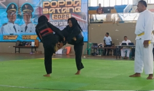 Ratusan Atlet Pesilat Tunjukkan Sportivitas di Popda Batang