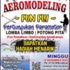 SAKSIKAN Aeromodeling, Beragam Pesawat Terbang Miniatur Hiasi Langit Kalisoka Tegal Besok