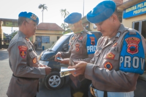 Propam Polres Tegal Kota Siap Jadi Teladan Lalu Lintas Operasi Zebra Candi 2025