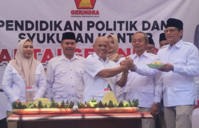 Kantor Baru DPC Gerindra Kabupaten Tegal Diresmikan, Iskandar Zulkarnain : Selangkah Lagi Sebagai Partai Pemenang